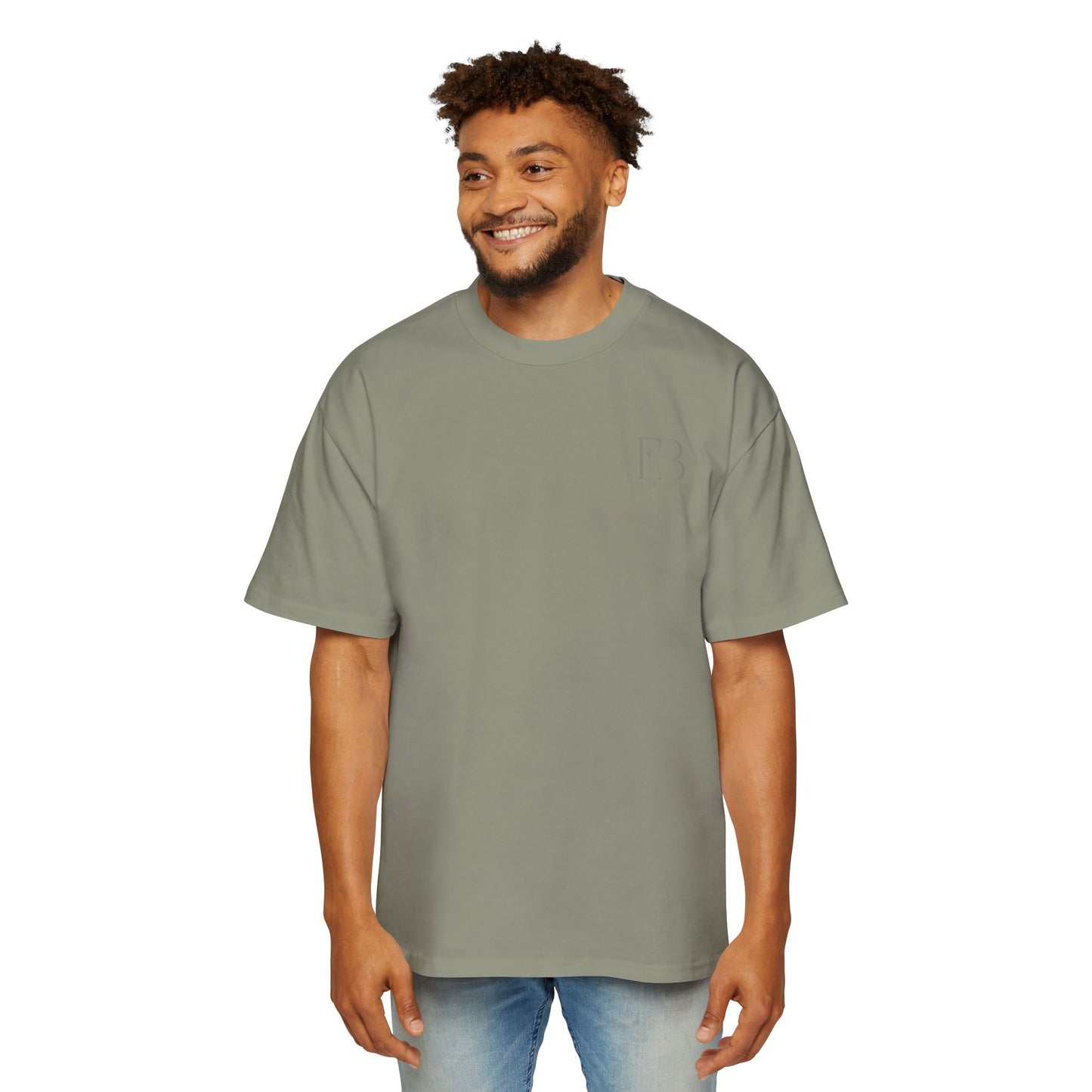 Eco Black Men's Heavy Oversized Tee