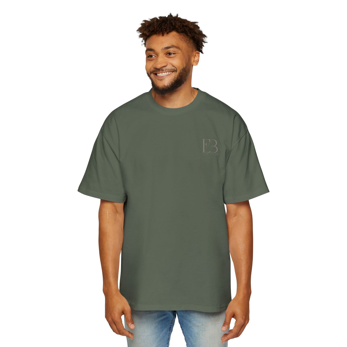 Eco Black Men's Heavy Oversized Tee