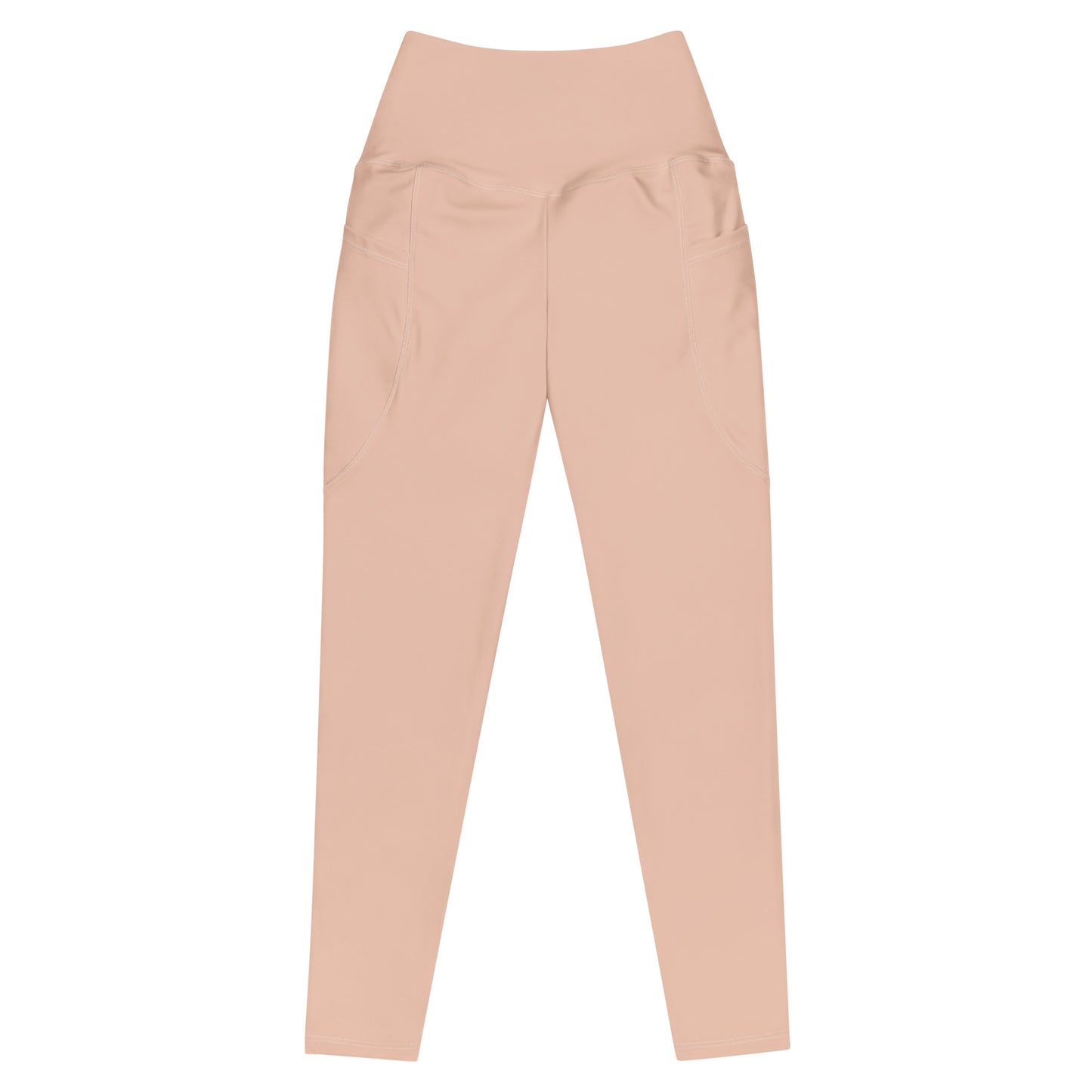 Dirty Pink Athletic Leggings With Pockets