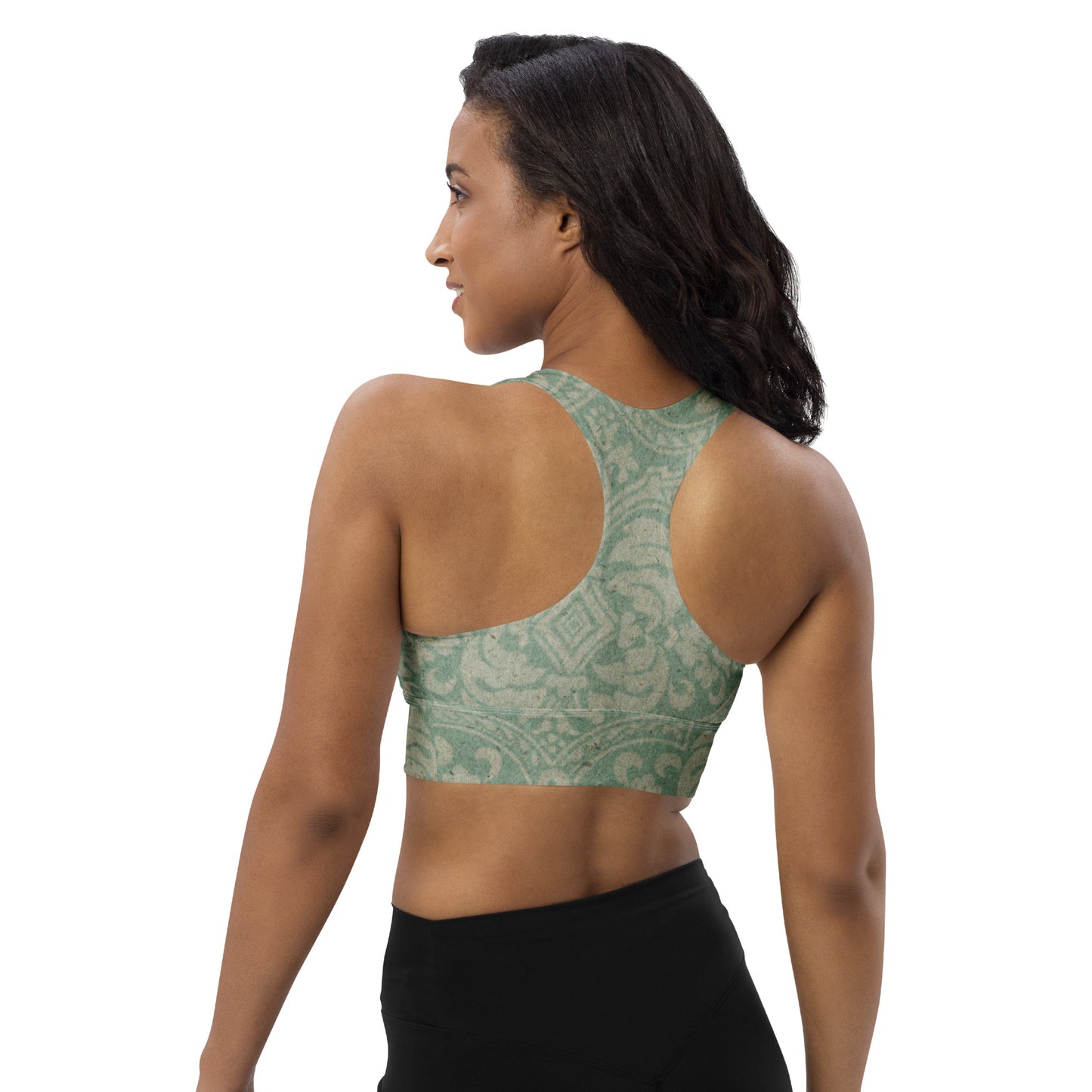 Yoga Vibes Women's Longline Sports Bra