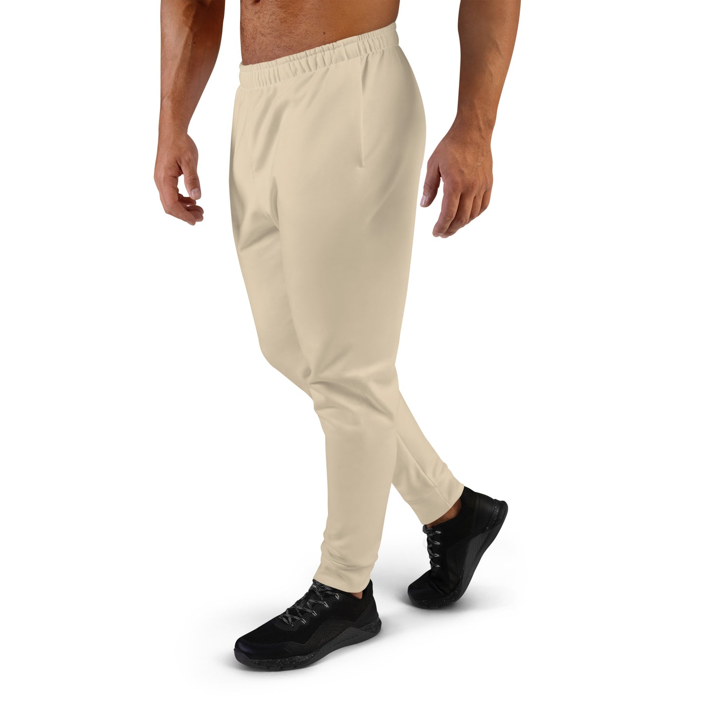 Light Ivory Cotton-feel Men's Joggers