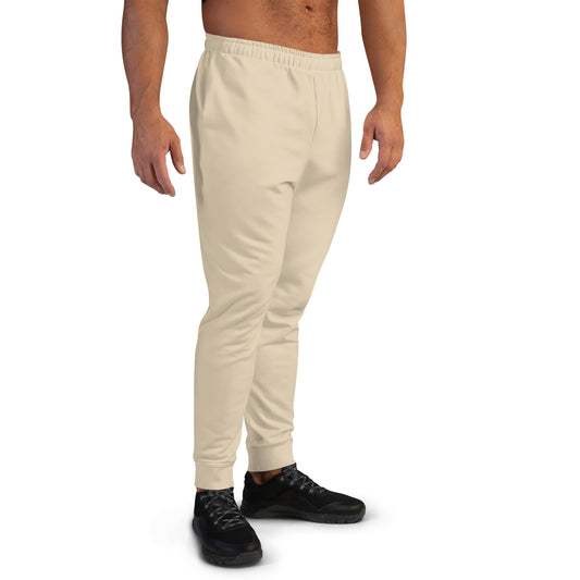 Light Ivory Cotton-feel Men's Joggers