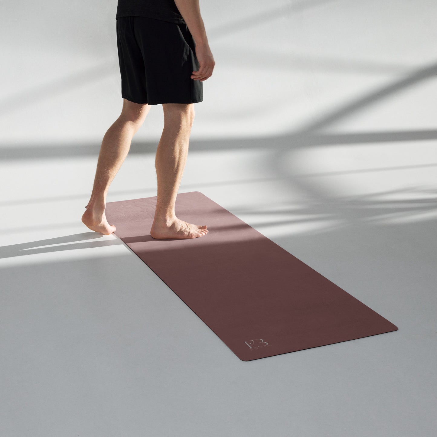 Eco Black Clay Serenity Premium Rubber Yoga Mat Product mockup