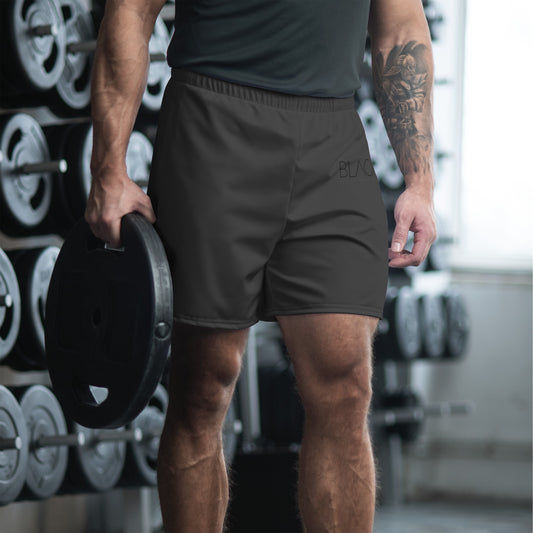 Eco Black Recycled Athletic Shorts for Men