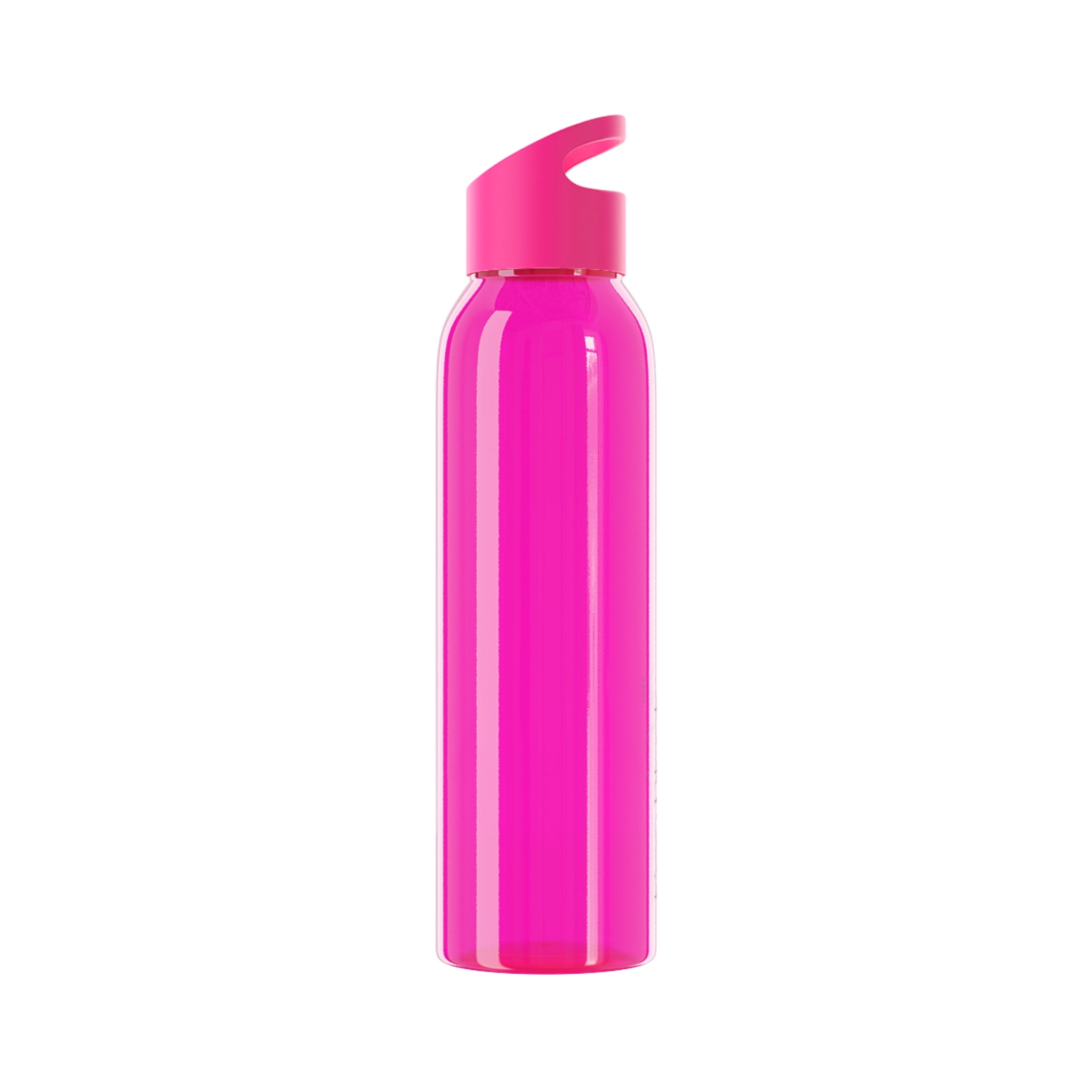 Pink Lightweight, clear Eastman Tritan™ Water Bottle — Eco Friendly, Spill-resistant with built-in hand loop