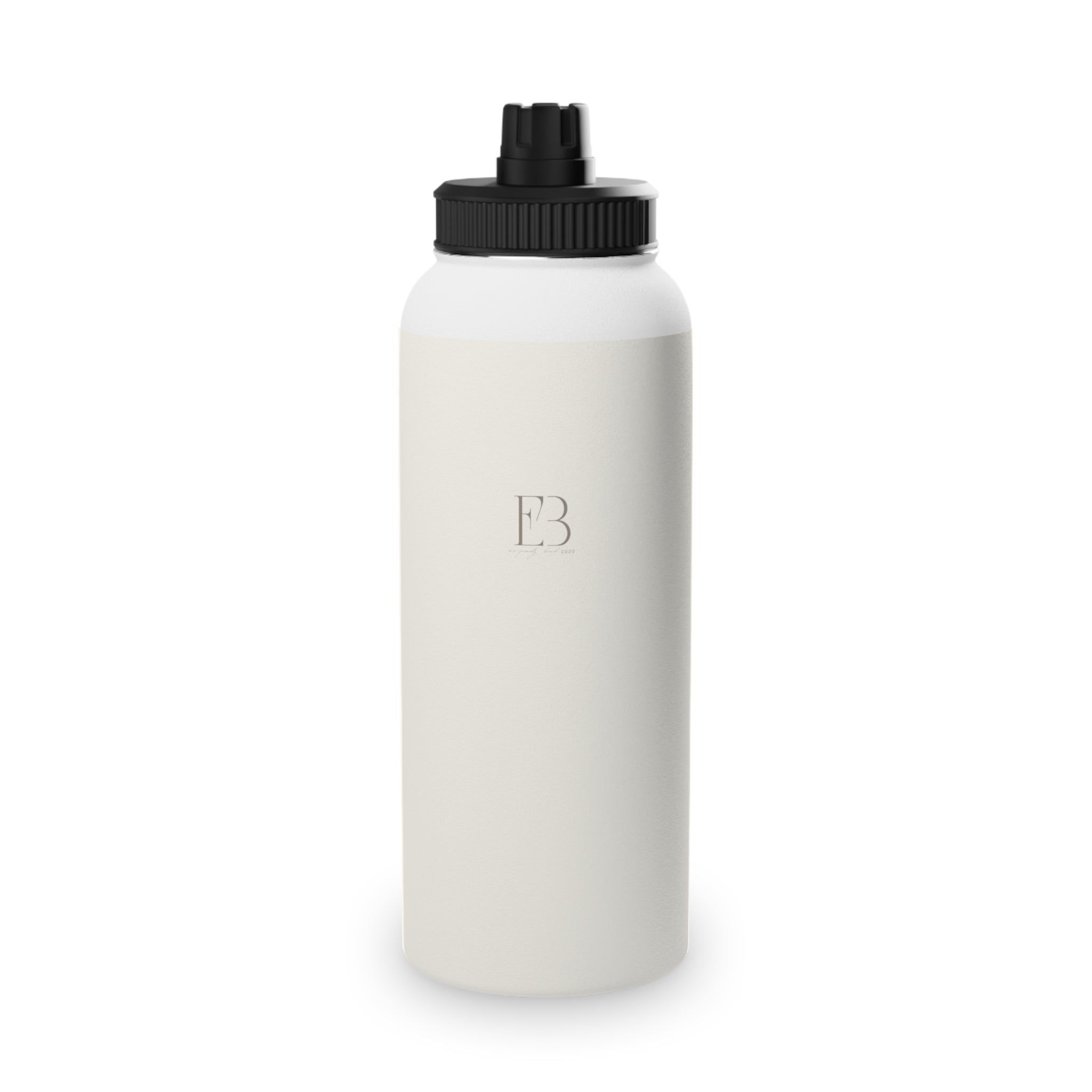 Eco Black Durable Stainless Steel Performance Water Bottle – Insulated Yoga, Gym & Outdoor Bottle with Sports Lid