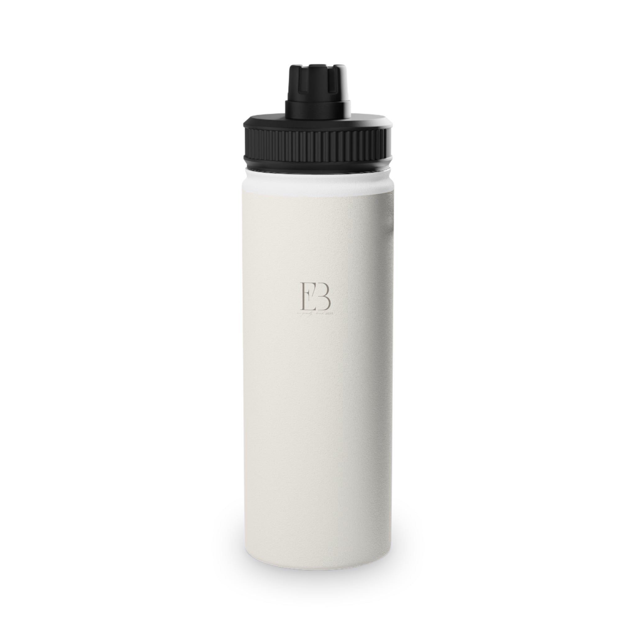 Eco Black Durable Stainless Steel Performance Water Bottle – Insulated Yoga, Gym & Outdoor Bottle with Sports Lid