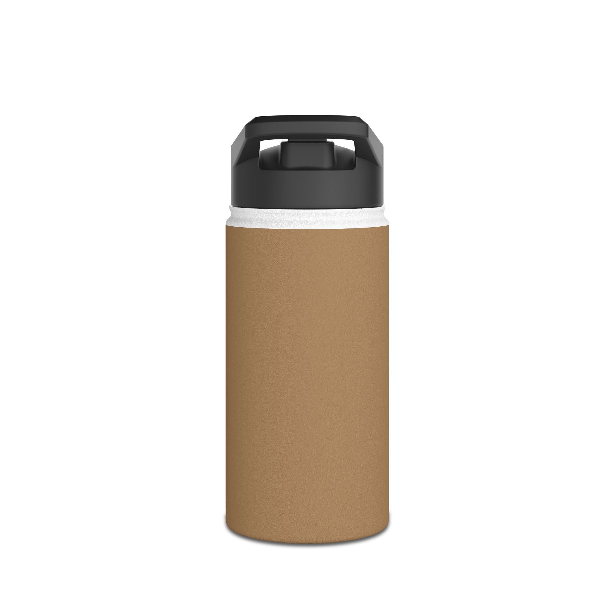 Golden Sandstone Matte Stainless Steel Water Bottle – Insulated Yoga, Gym & Outdoor Bottle with Sports Lid