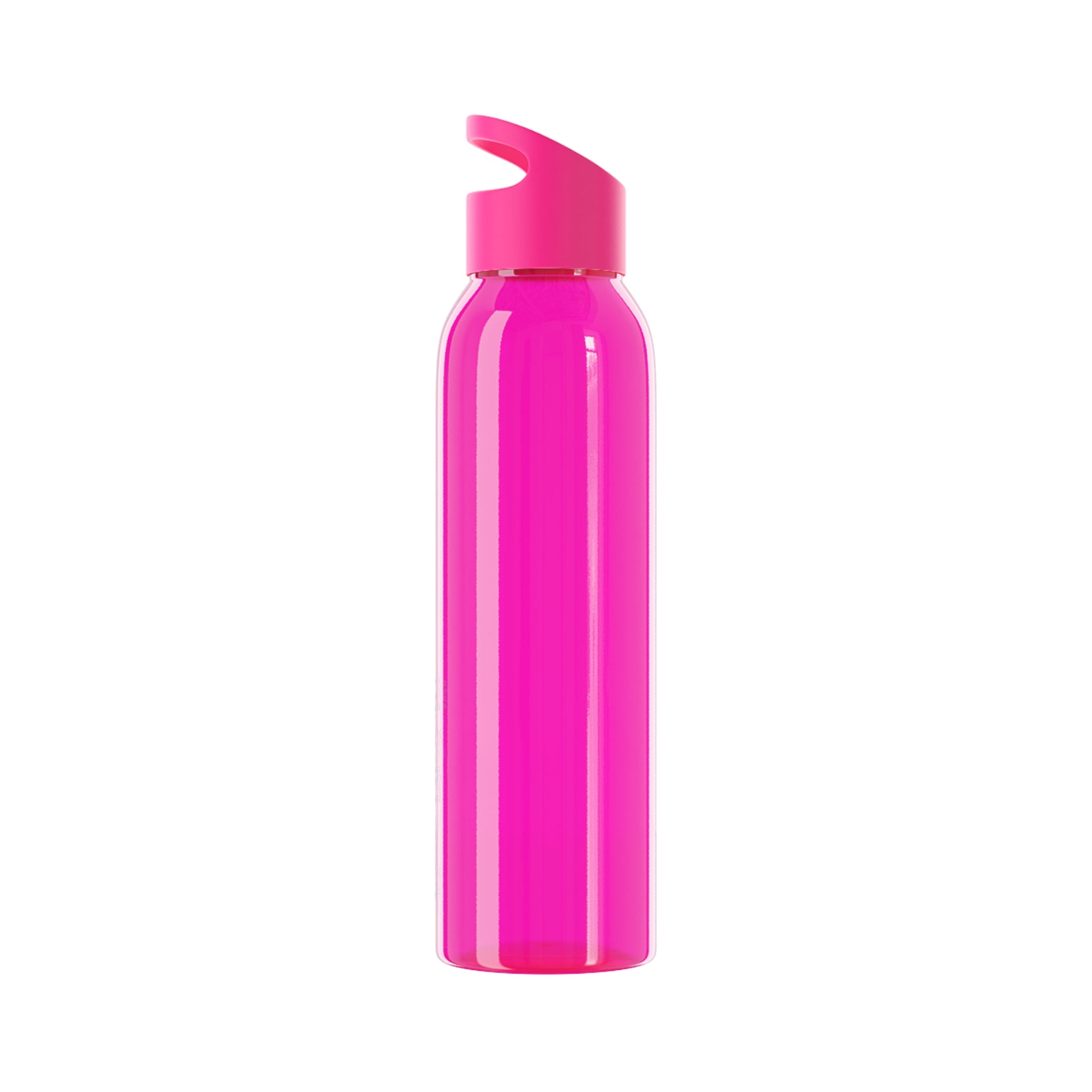 Pink Lightweight, clear Eastman Tritan™ Water Bottle — Eco Friendly, Spill-resistant with built-in hand loop