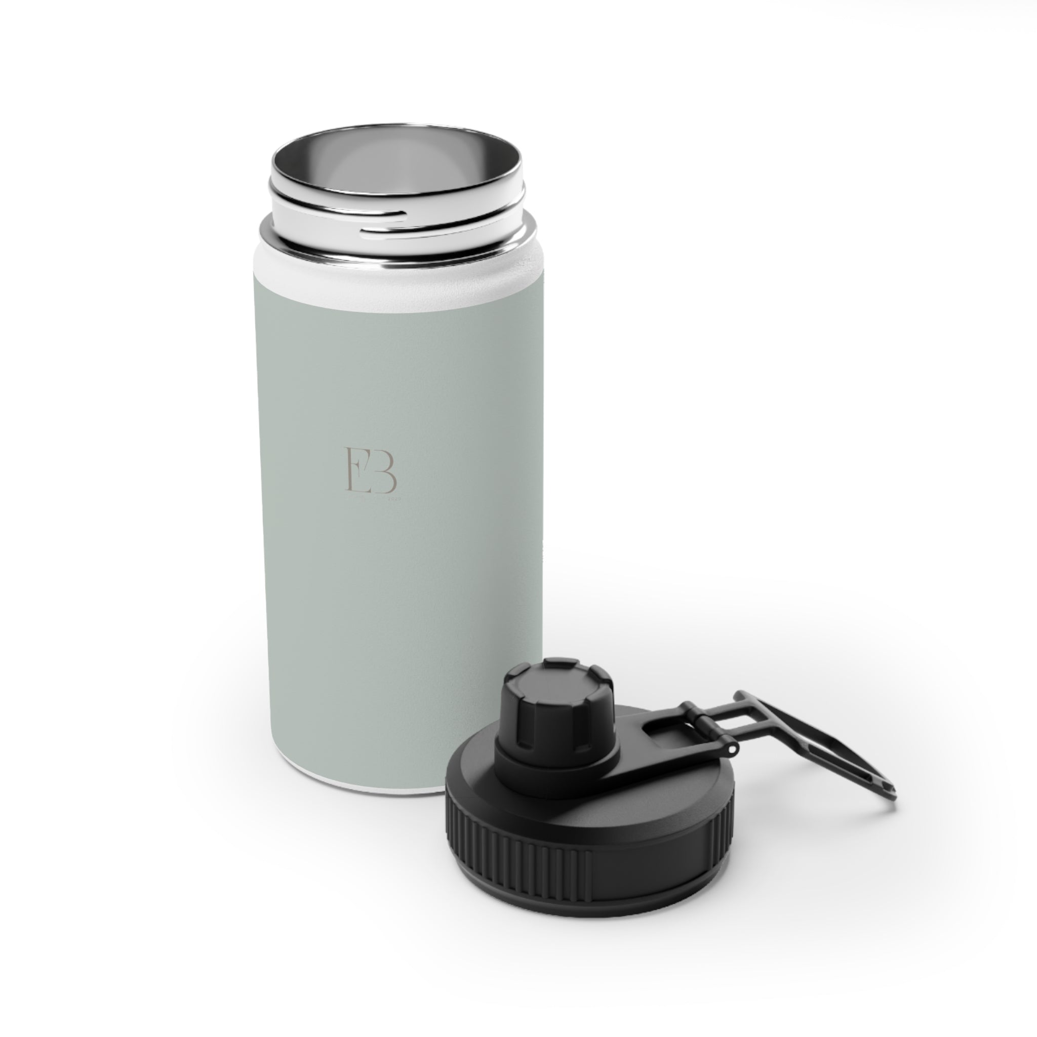 Durable Stainless Steel Performance Water Bottle in Sage – Insulated Yoga, Gym & Outdoor Bottle with Sports Lid