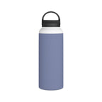 Pale iris insulated water bottle with black carry handle lid