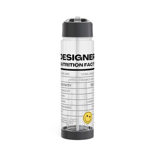 Eco Black Designer Infuser Water Bottle