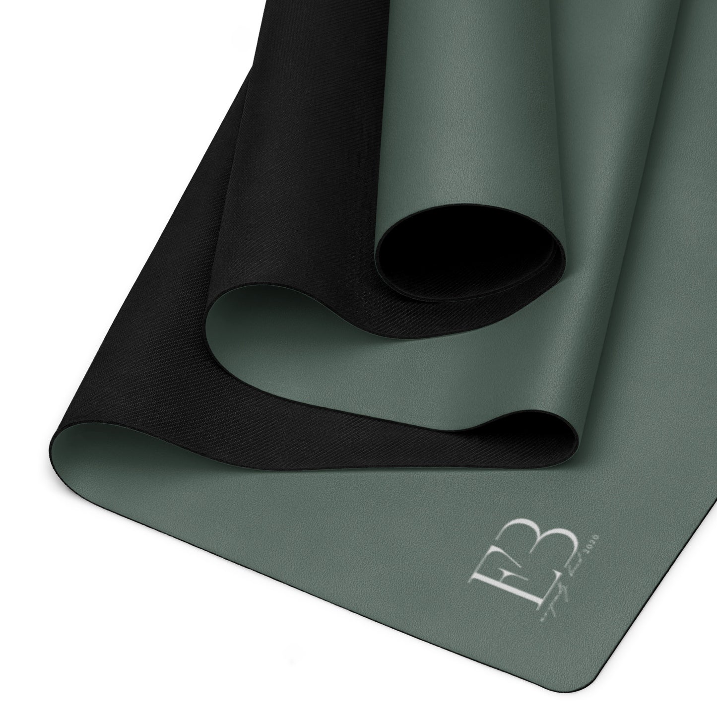 Close-up of non-slip surface on natural rubber yoga mat
