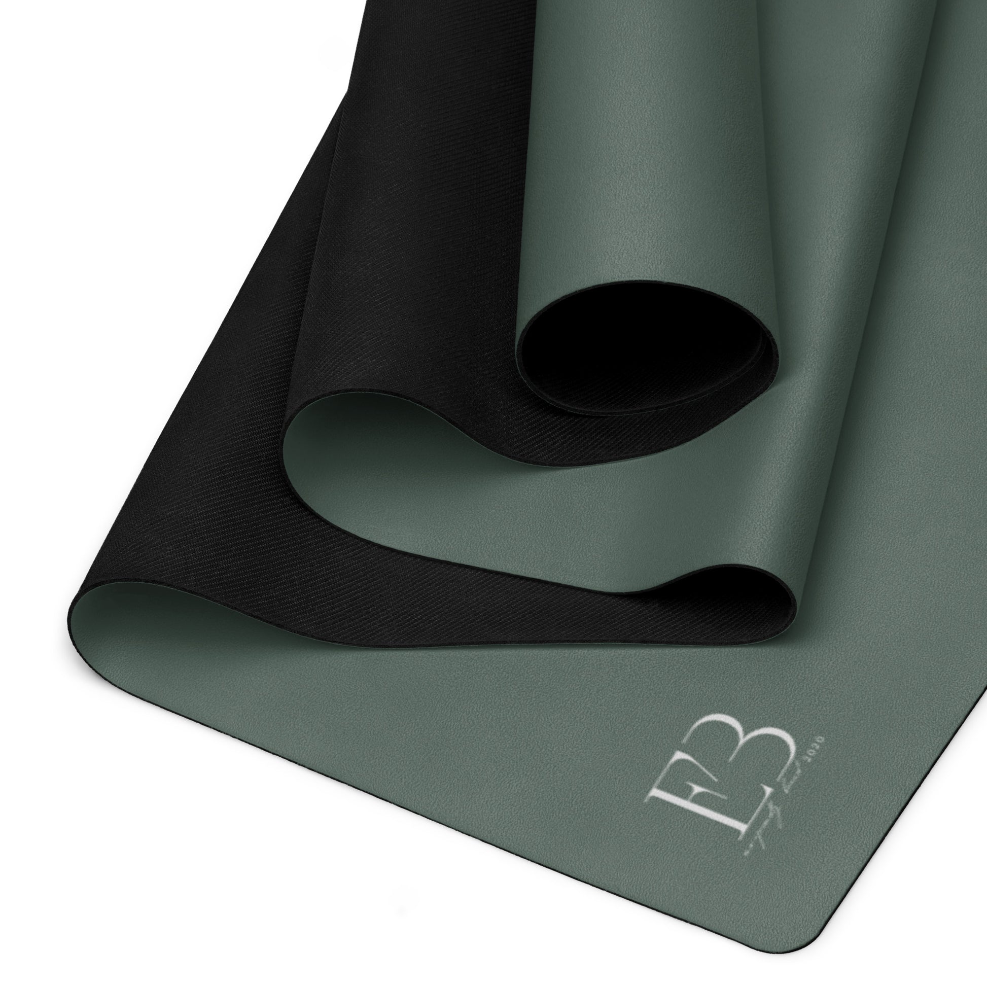 Close-up of non-slip surface on natural rubber yoga mat
