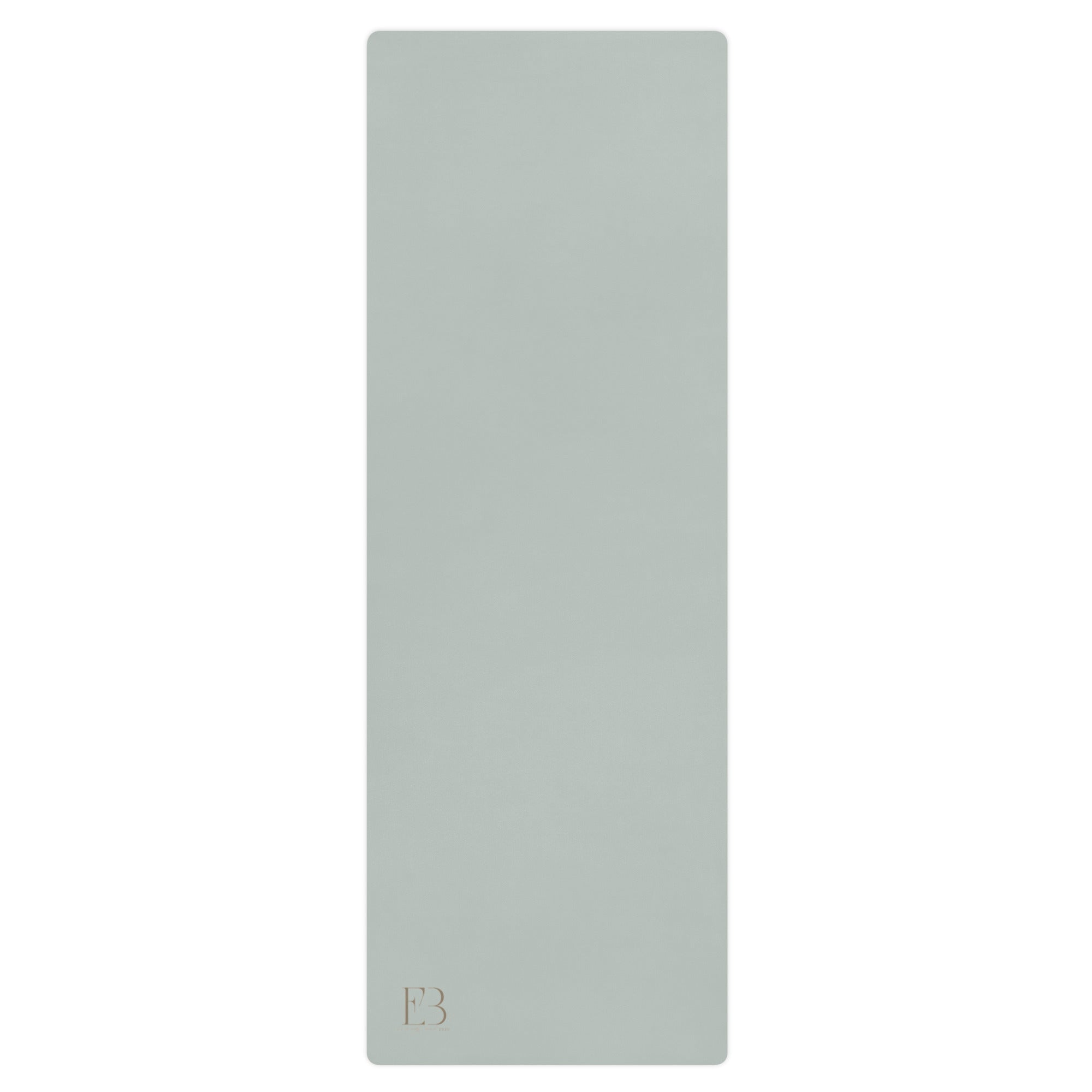 Misty Sage minimalist yoga mat with natural rubber base
