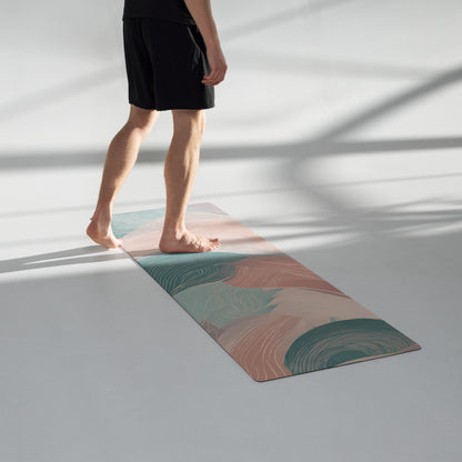Pastel Vibes Natural Rubber Performance Yoga Mat life style image