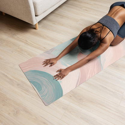 Pastel Vibes Natural Rubber Performance Yoga Mat life style image
