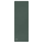 Cypress green performance yoga mat, flat rectangular design with subtle texture.