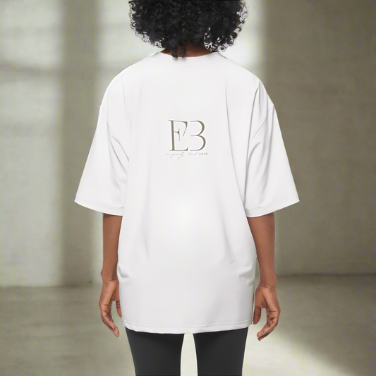 Zen Veil Women's Oversized Short-Sleeve T-Shirt Life Style Back 