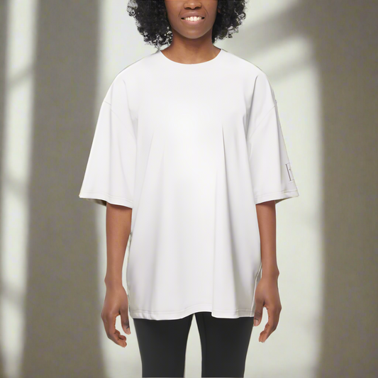 Zen Veil Women's Oversized Short-Sleeve T-Shirt Life Style Front 
