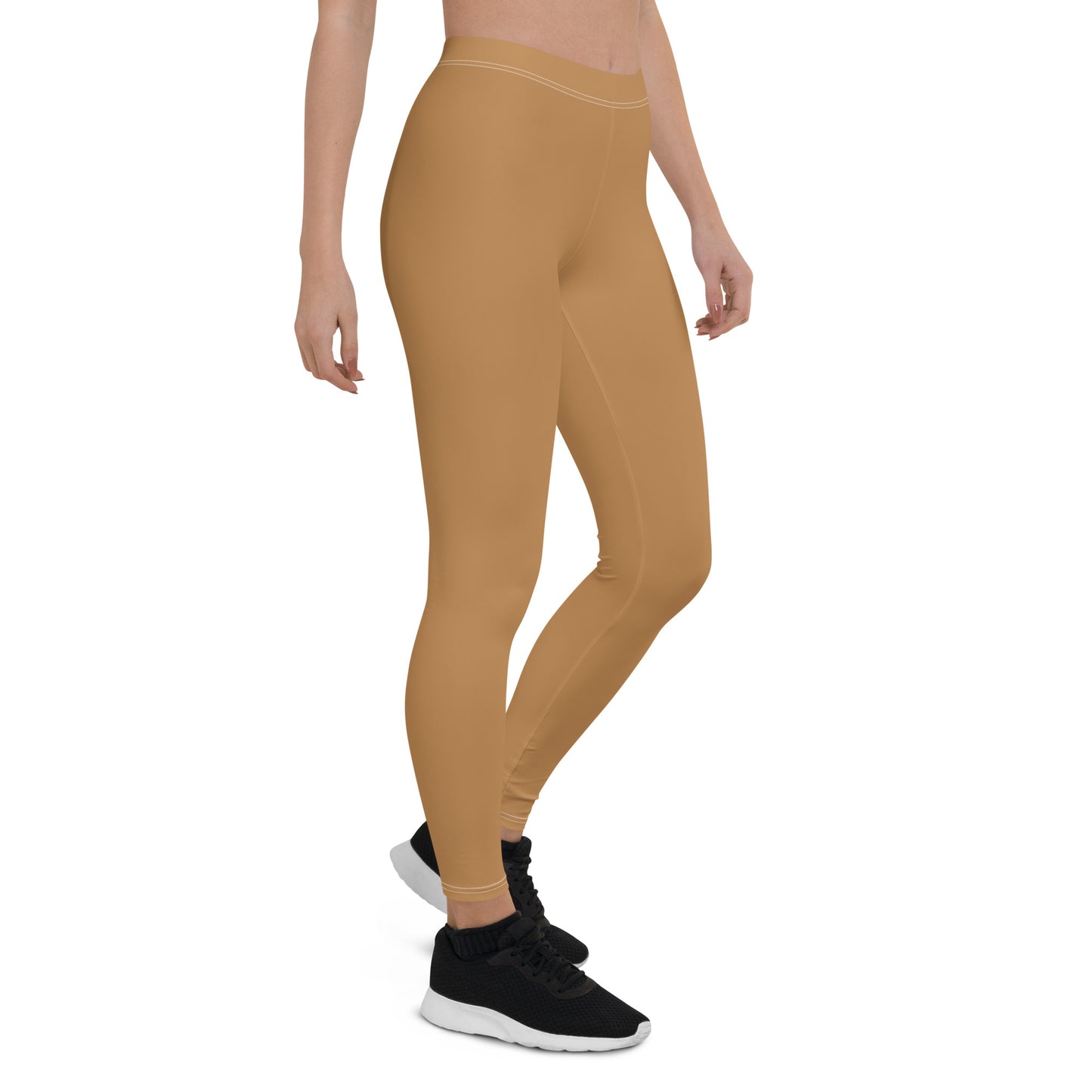 Eco Black Yoga Leggings - Nude