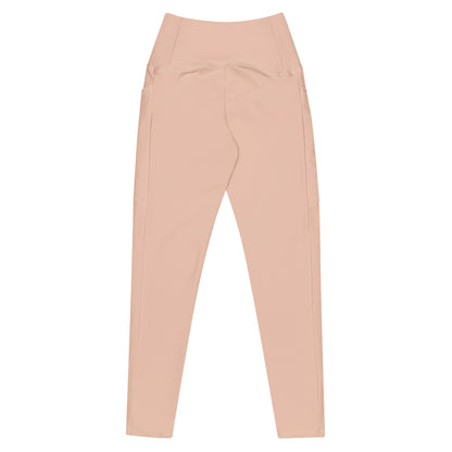 Leggings with pockets - Dirty Pink