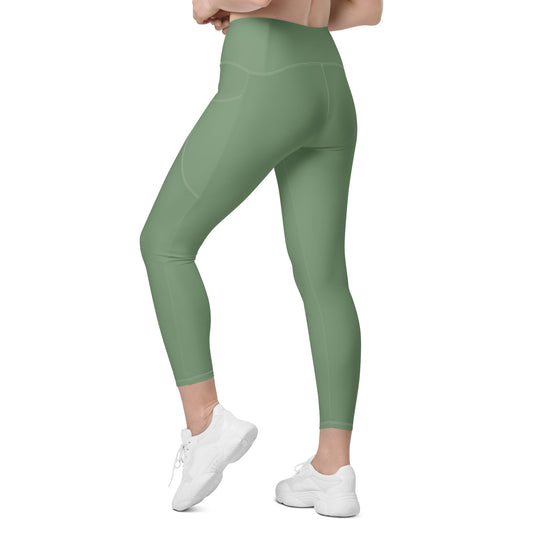 Leggings with pockets - Grass Green