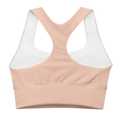 Longline sports bra - Dirty Pink