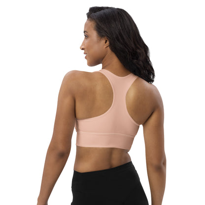 Longline sports bra - Dirty Pink