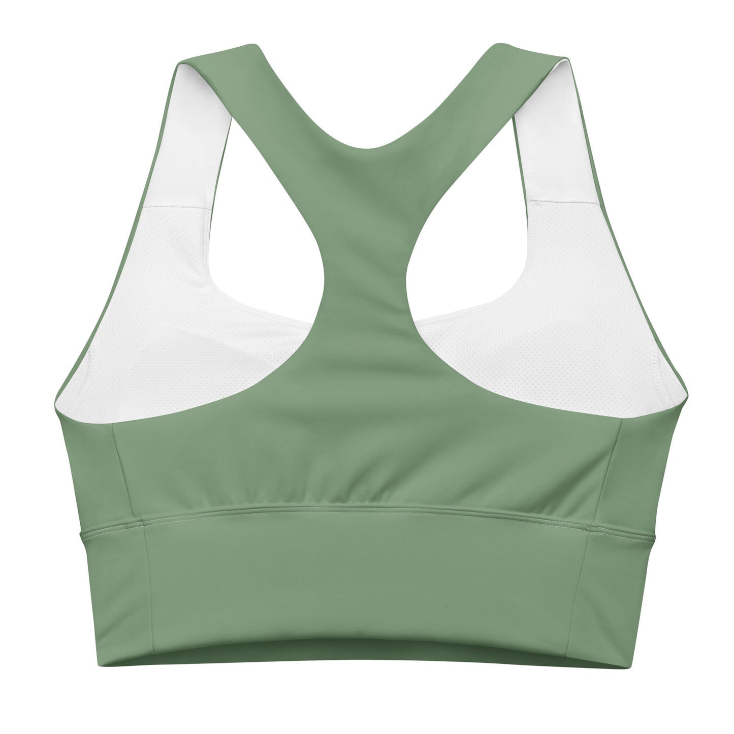 Longline sports bra - Grass Green