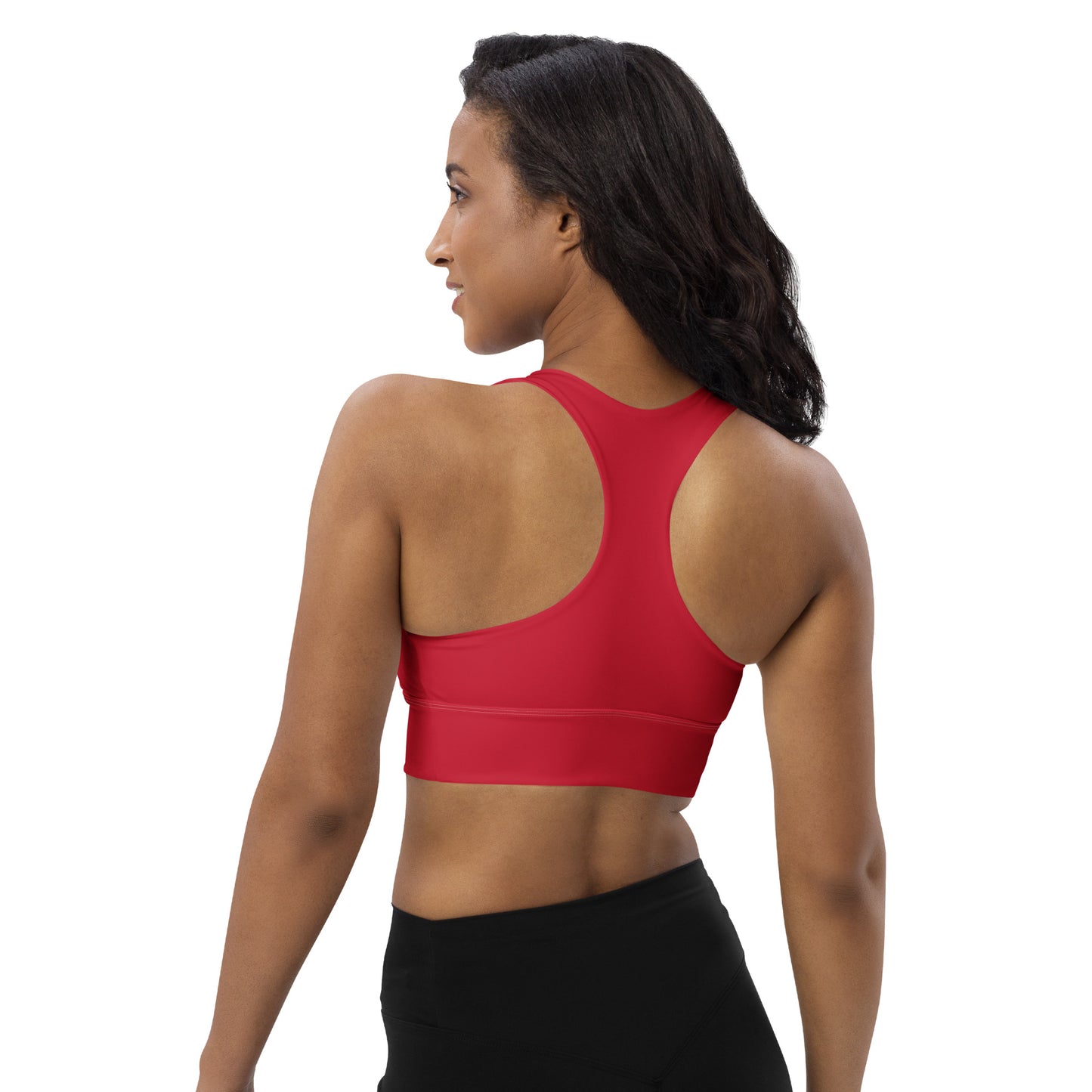 Longline sports bra - Red