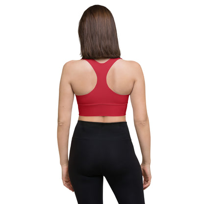 Longline sports bra - Red