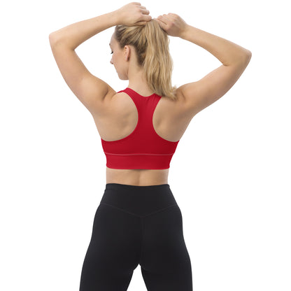 Longline sports bra - Red