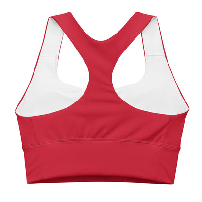 Longline sports bra - Red