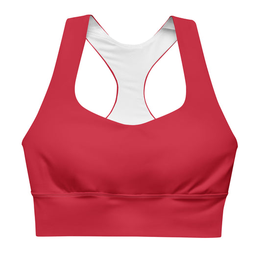 Longline sports bra - Red