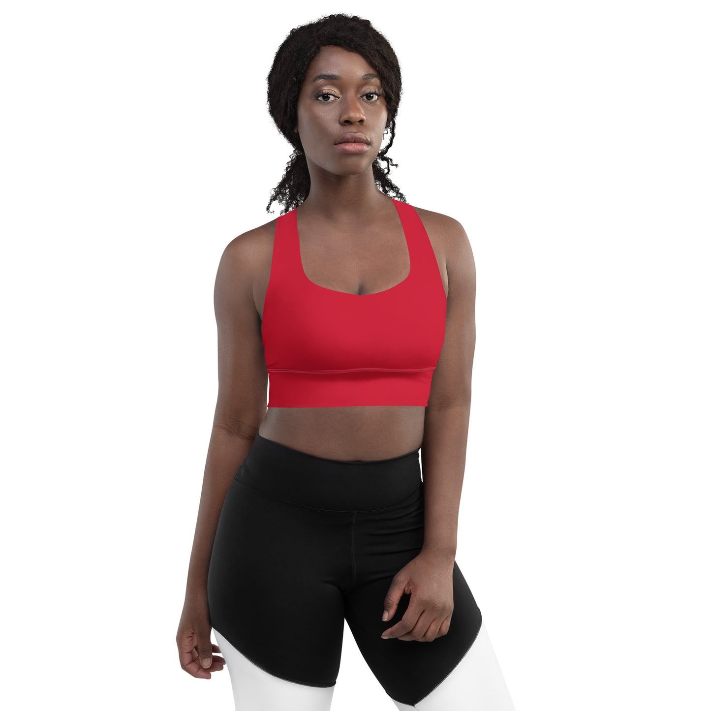 Longline sports bra - Red