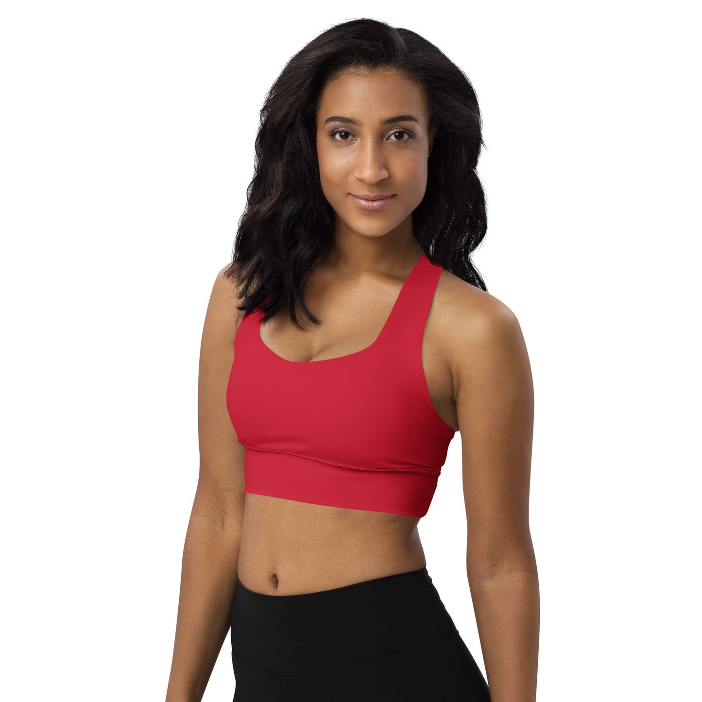 Longline sports bra - Red