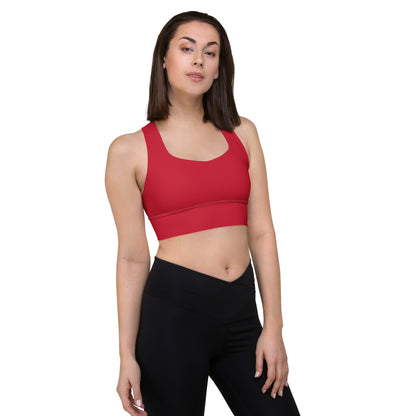 Longline sports bra - Red