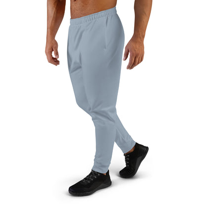 Grayish Light Blue Cotton-feel Men's Joggers