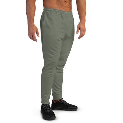 Olive Green Cotton-feel Men's Joggers