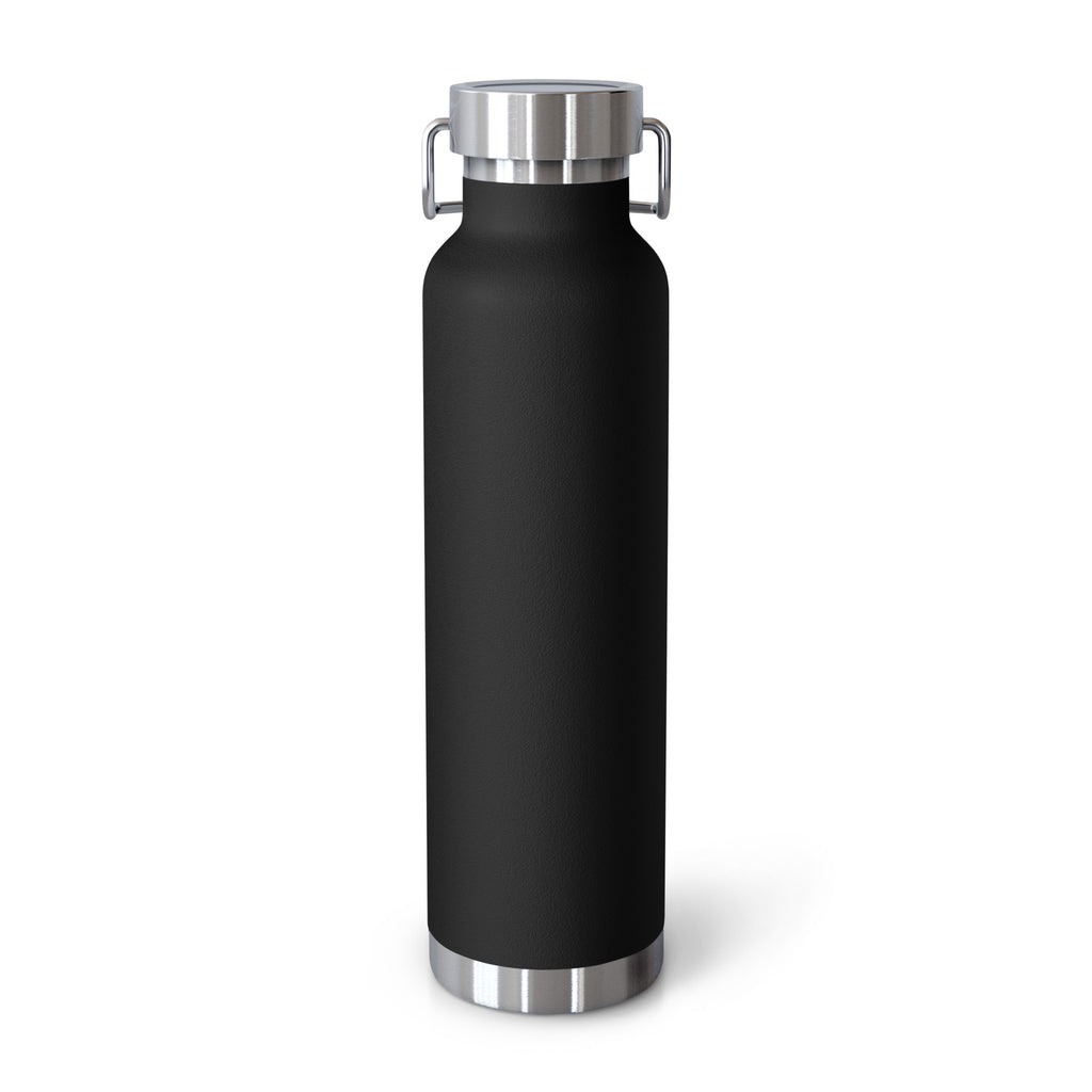 Eco Black | Black Copper Vacuum Insulated Bottle 22 oz— Eco-Friendly Yoga & Travel Water Bottle 