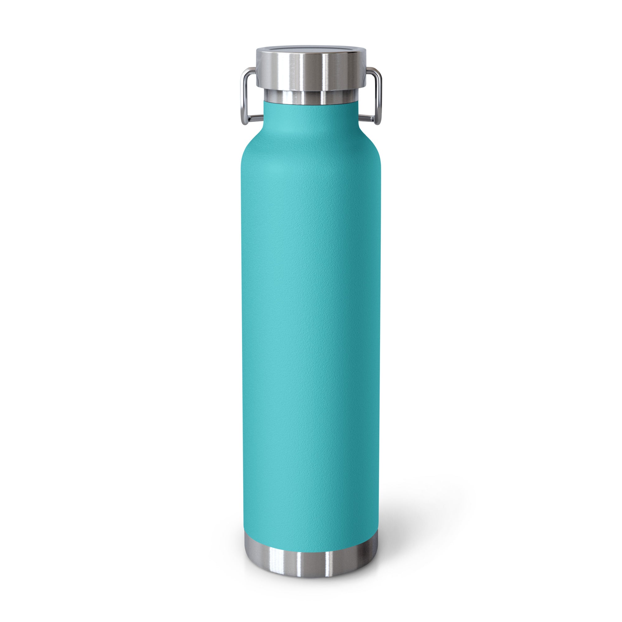 Eco Black | Mint Green Copper Vacuum Insulated Bottle 22 oz— Eco-Friendly Yoga & Travel Water Bottle 