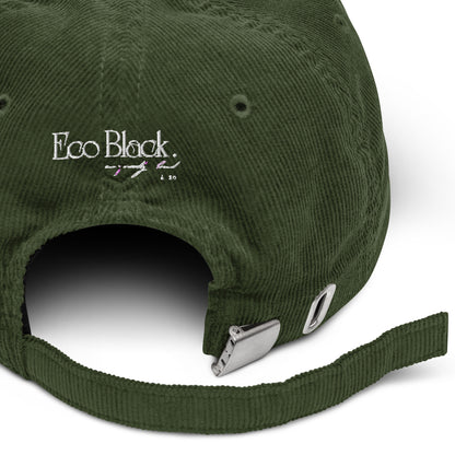 Eco Black Corduroy hat For Men & Women