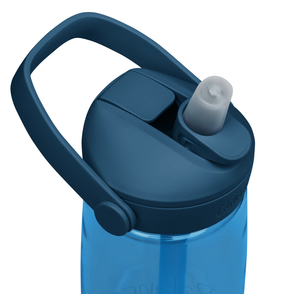 Eco Black Flip Straw Water Bottle | 25 oz BPA-Free Recycled Plastic | Leak-Proof & Shatter-Resistant | Eco-Friendly Yoga & Gym Hydration Bottle