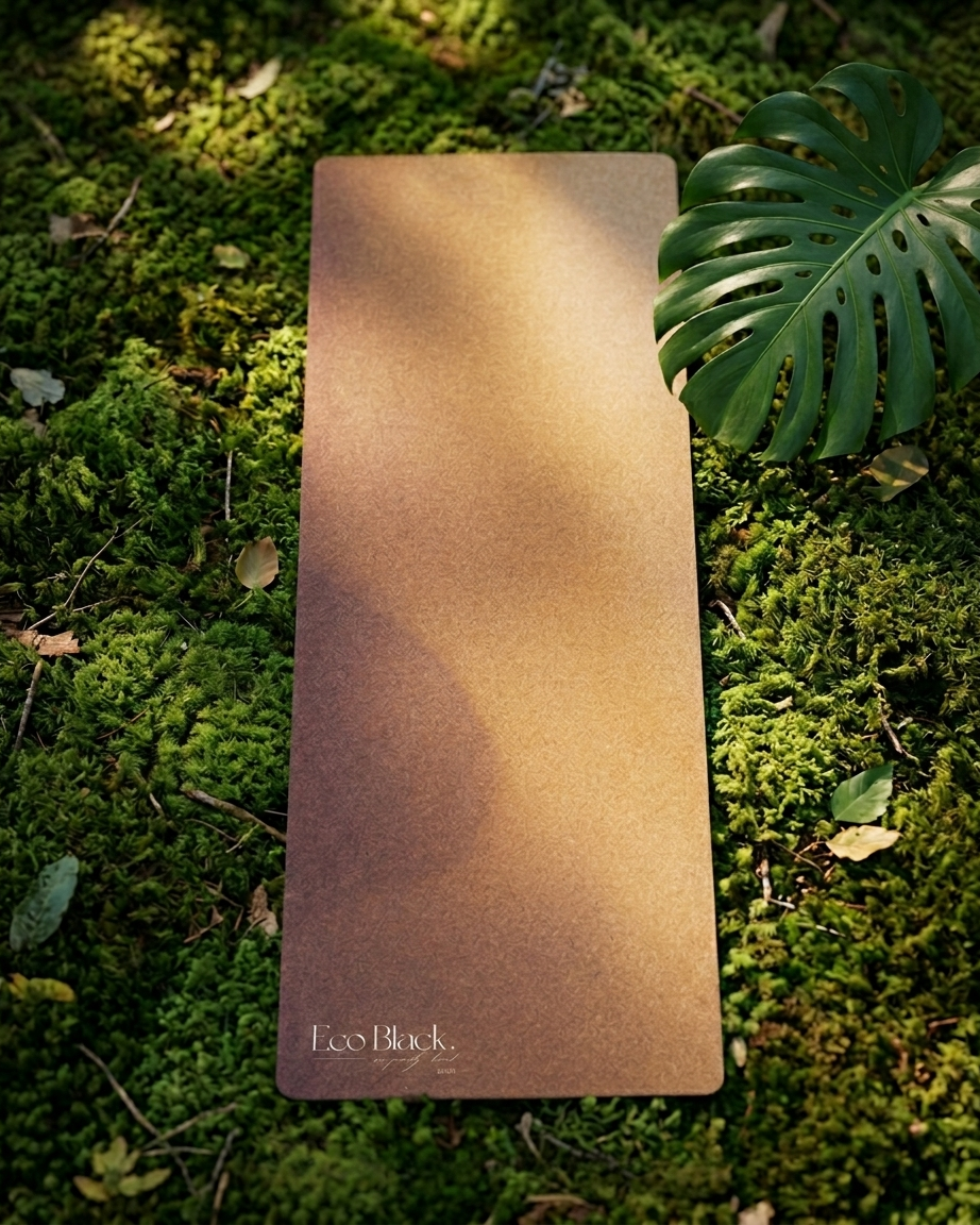 Burnet Sienna Natural Rubber Yoga Mat | Non-Toxic & Eco-Friendly | Eco Black