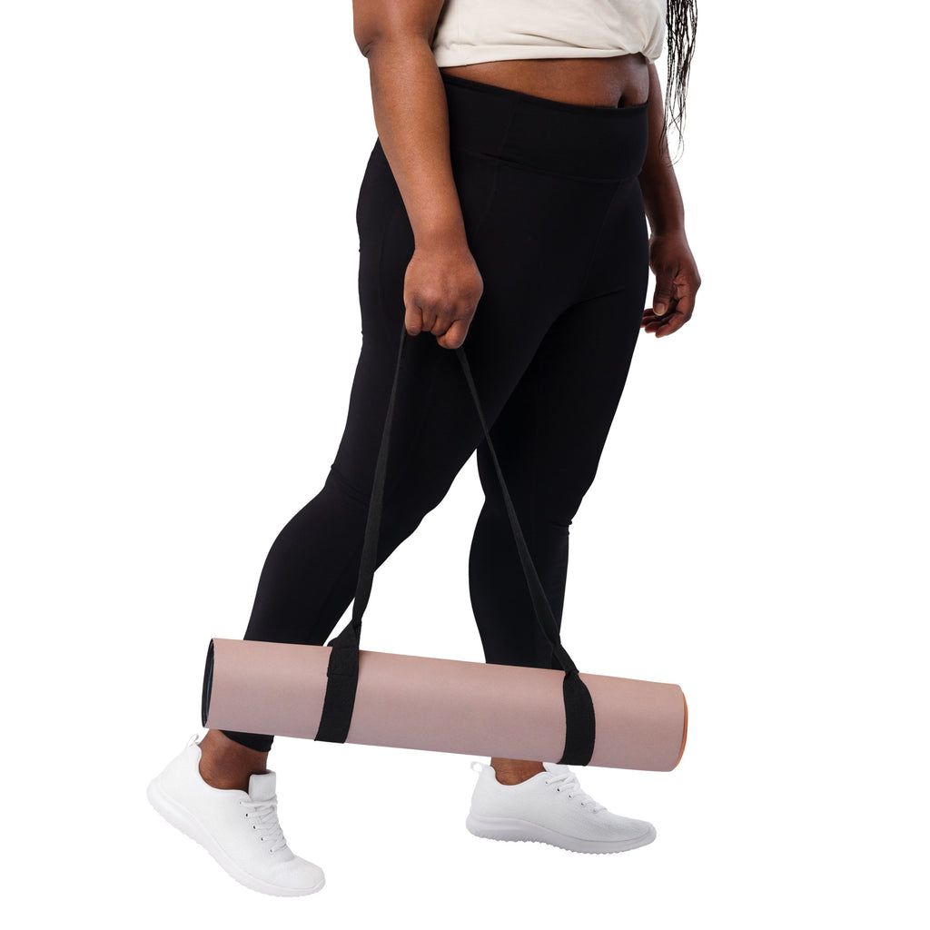 Sunset Hour Natural Rubber Yoga Mat | Non-Toxic & Eco-Friendly | Eco Black