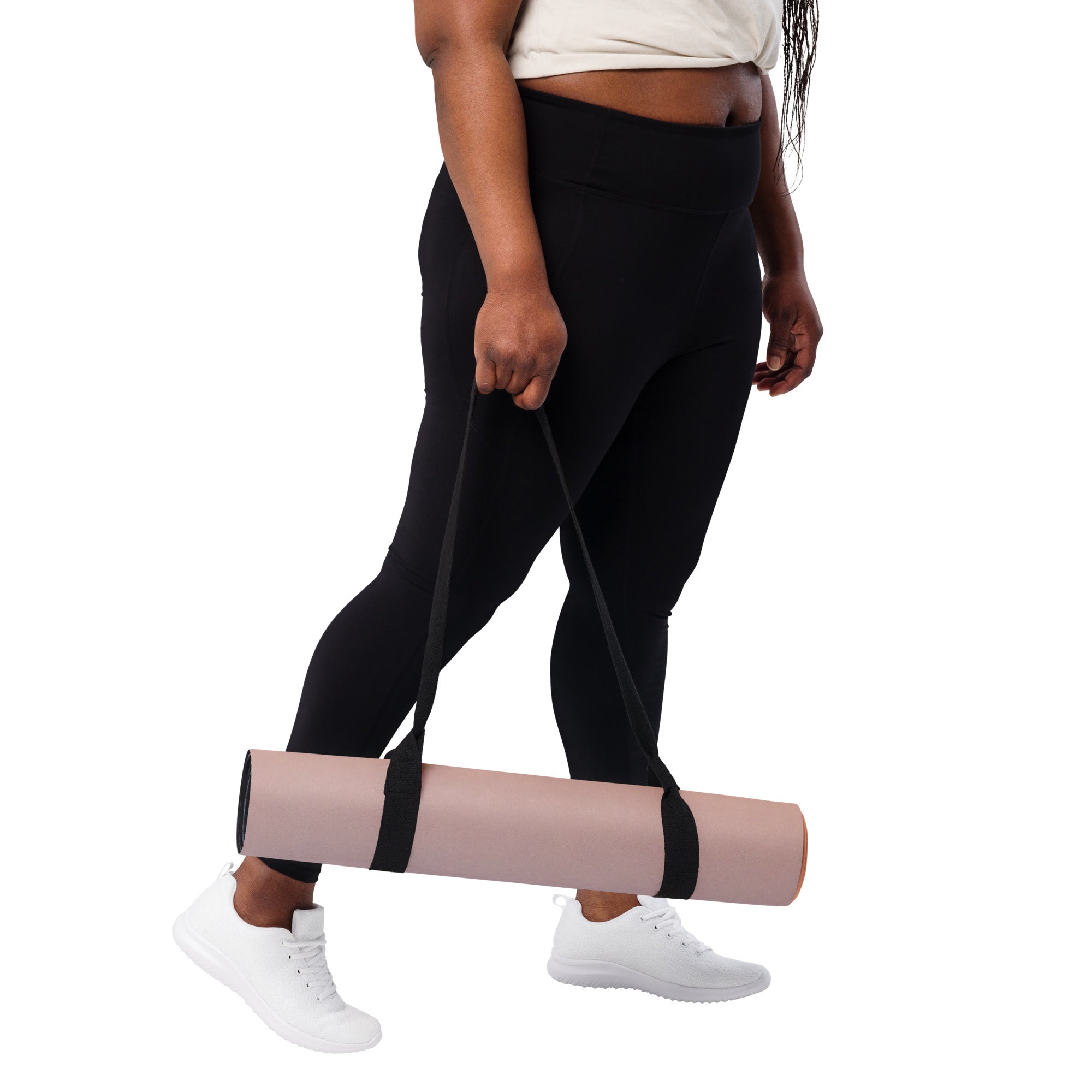 Sunset Hour Natural Rubber Yoga Mat | Non-Toxic & Eco-Friendly | Eco Black