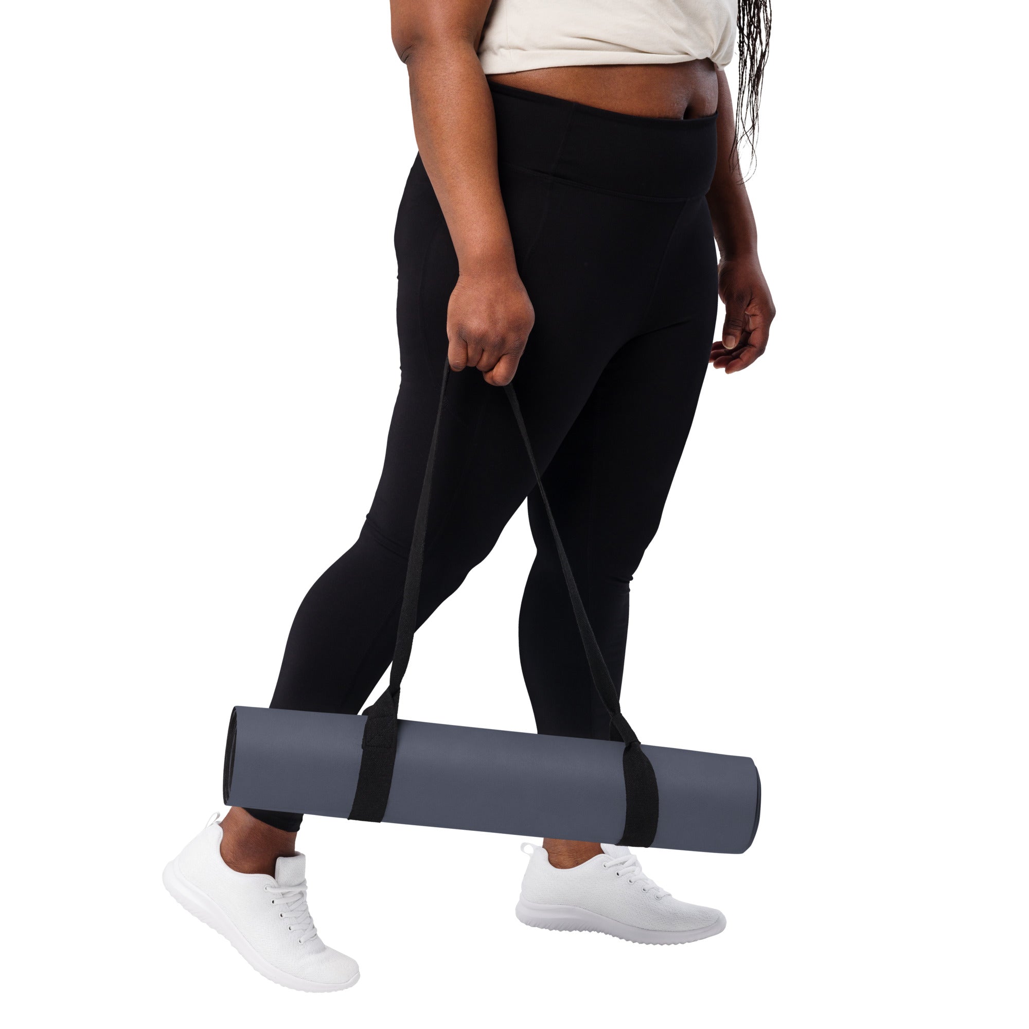 Twilight Slate Natural Rubber Yoga Mat | Non-Toxic & Eco-Friendly | Eco Black