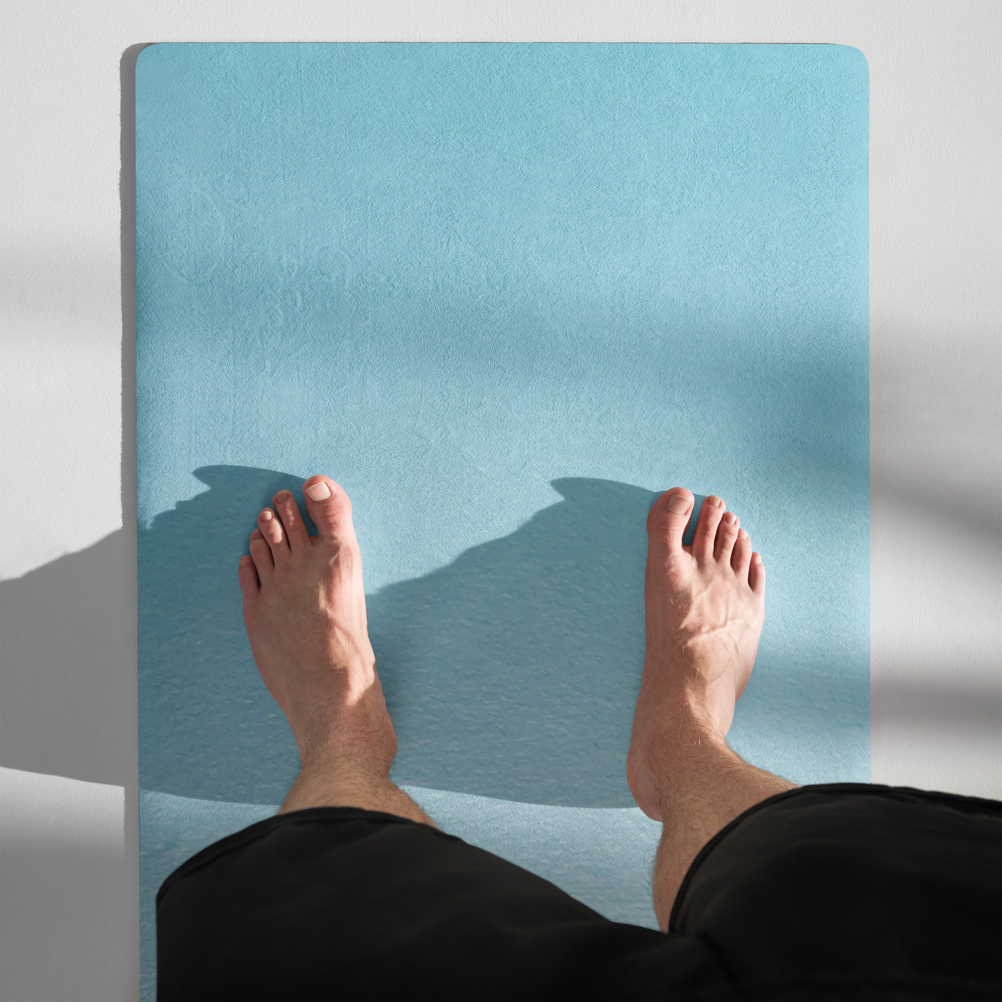 Azure Calm Natural Rubber Yoga Mat | Non-Toxic & Eco-Friendly | Eco Black