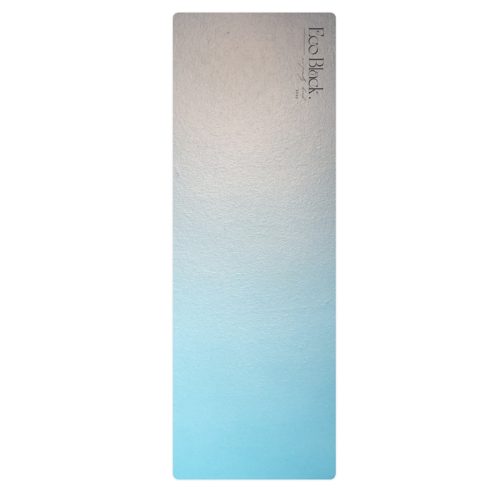 Azure Calm Natural Rubber Yoga Mat | Non-Toxic & Eco-Friendly | Eco Black